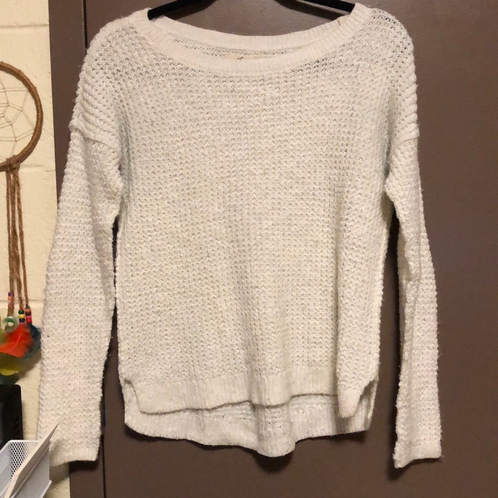White Hollister sweater